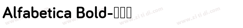 Alfabetica Bold字体转换